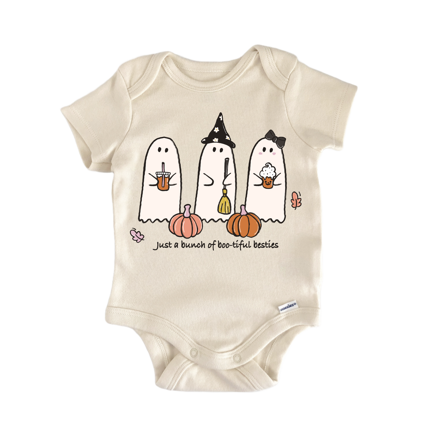 3 Ghost Besties Halloween - Baby Bodysuit