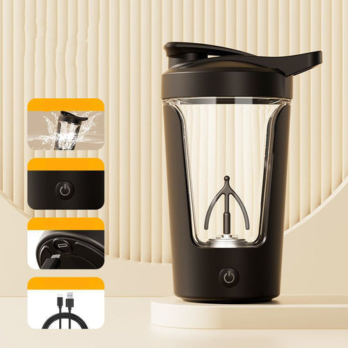400ML 14oz Electric Protein Powder Mixing Cup Automatic Shaker Mixer