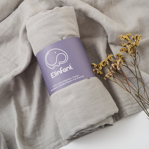 Elinfant Popular Digital Print Bamboo Cotton Muslin Swaddle Blankets