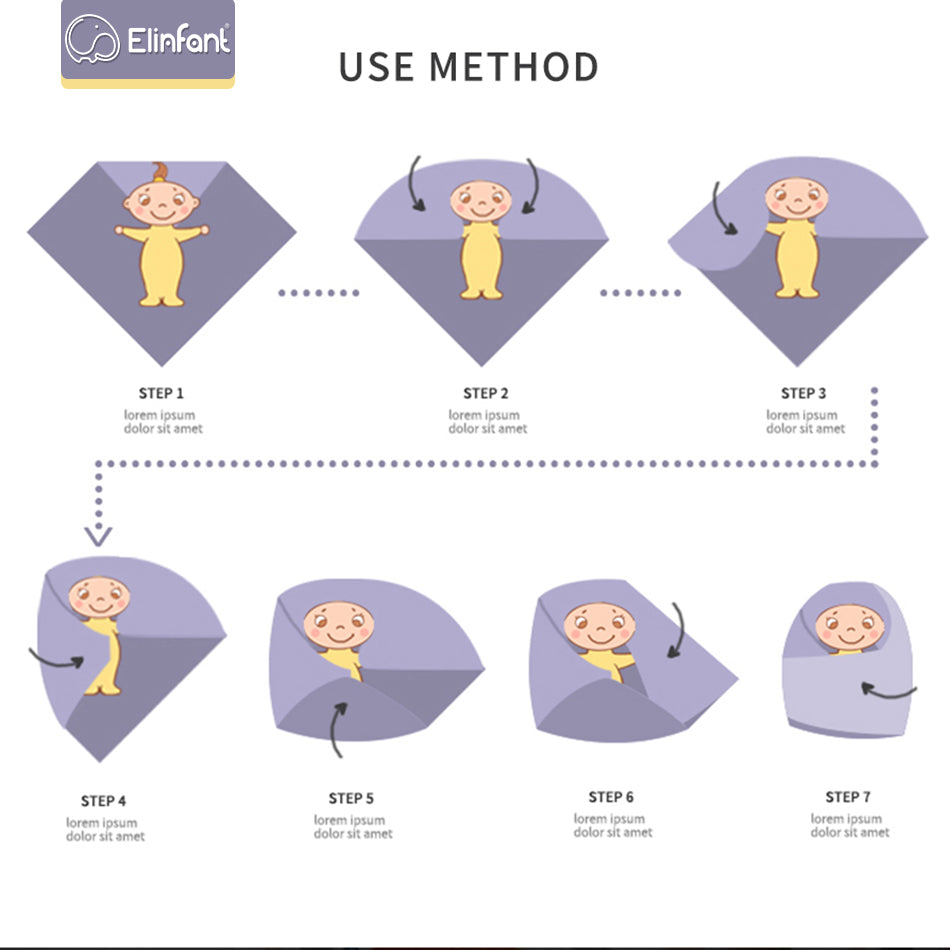 Elinfant Popular Digital Print Bamboo Cotton Muslin Swaddle Blankets