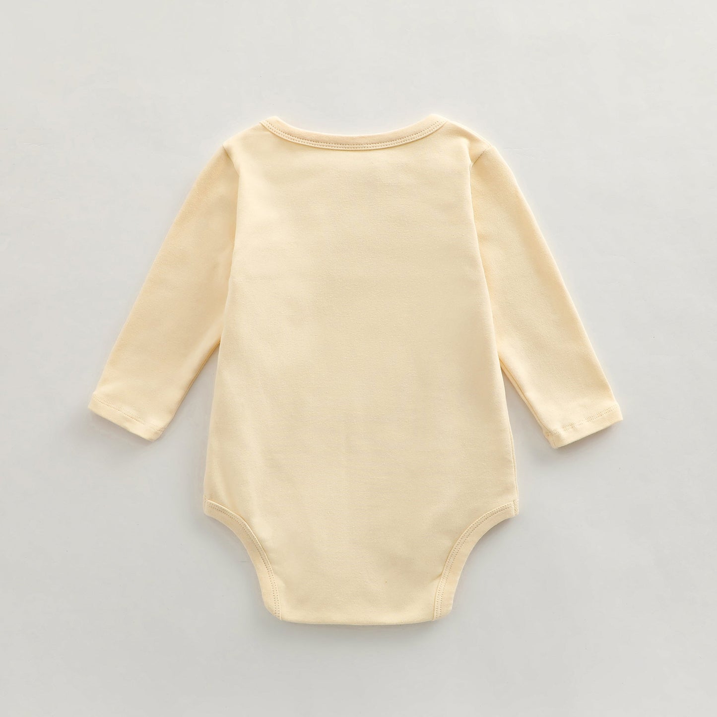 Baby Solid Color Long Sleeve Home Clothes Comfy Triangle Onesies