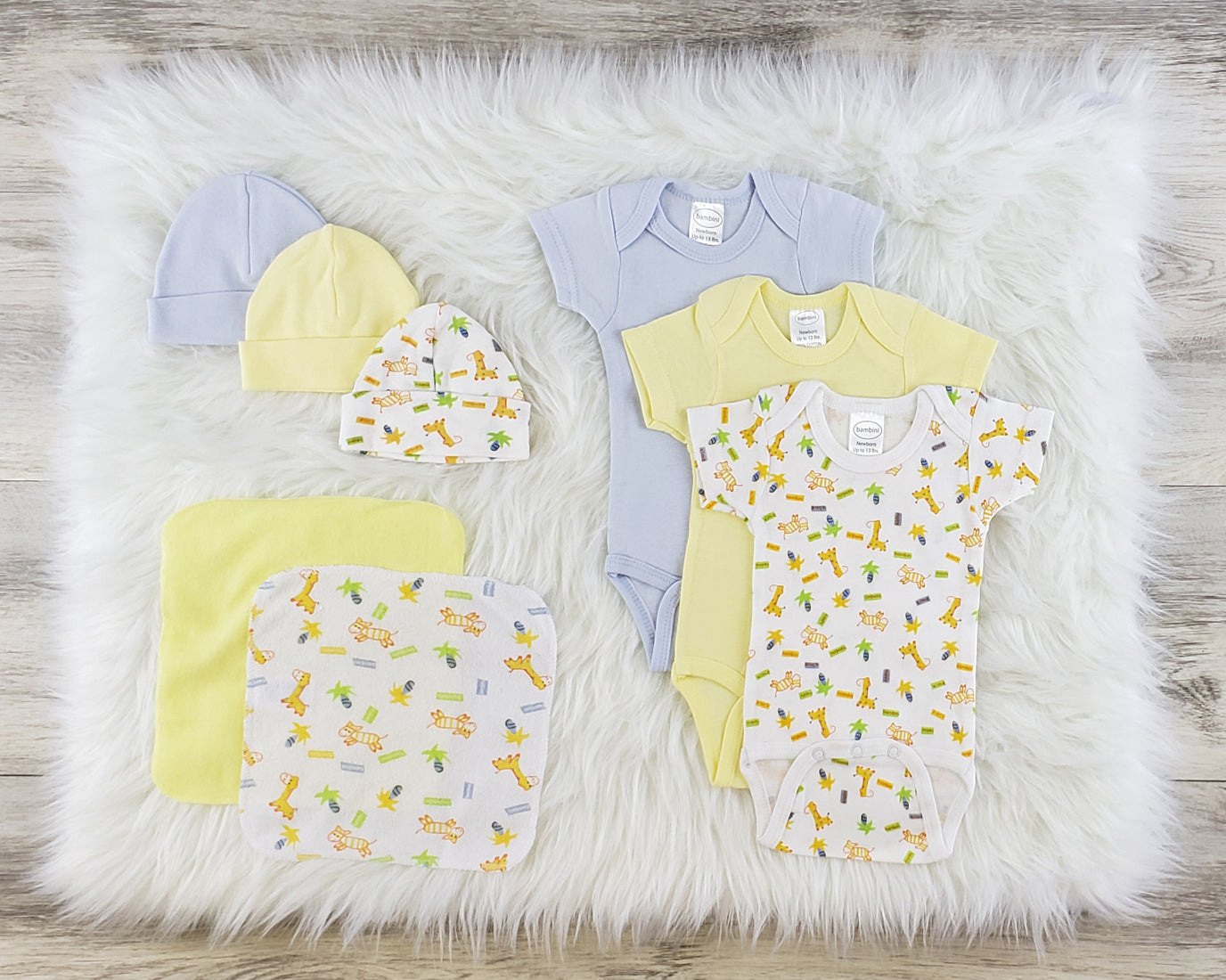 Bambini 8 Pc Layette Baby Clothes Set