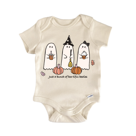3 Ghost Besties Halloween - Baby Bodysuit