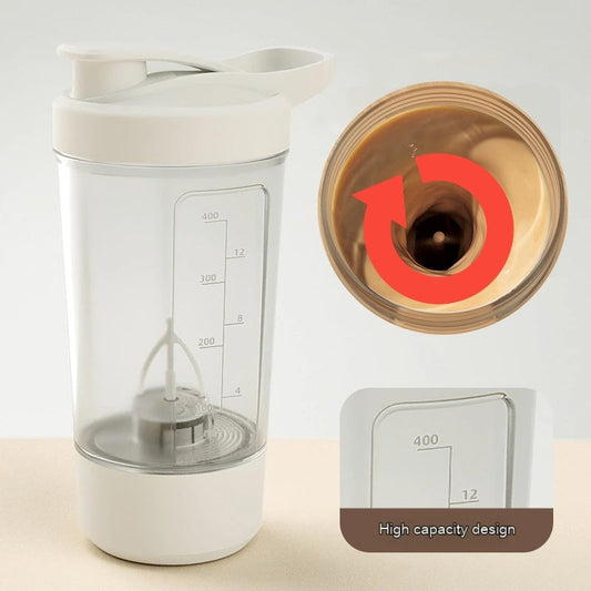 400ML 14oz Electric Protein Powder Mixing Cup Automatic Shaker Mixer