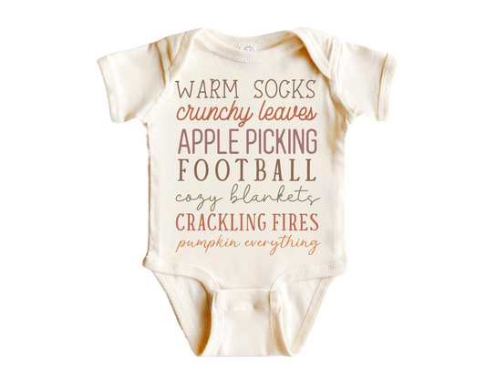 Fall October November - Baby Boy Girl Clothes Infant Bodysuit Funny