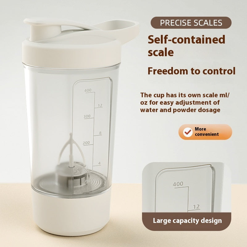 400ML 14oz Electric Protein Powder Mixing Cup Automatic Shaker Mixer