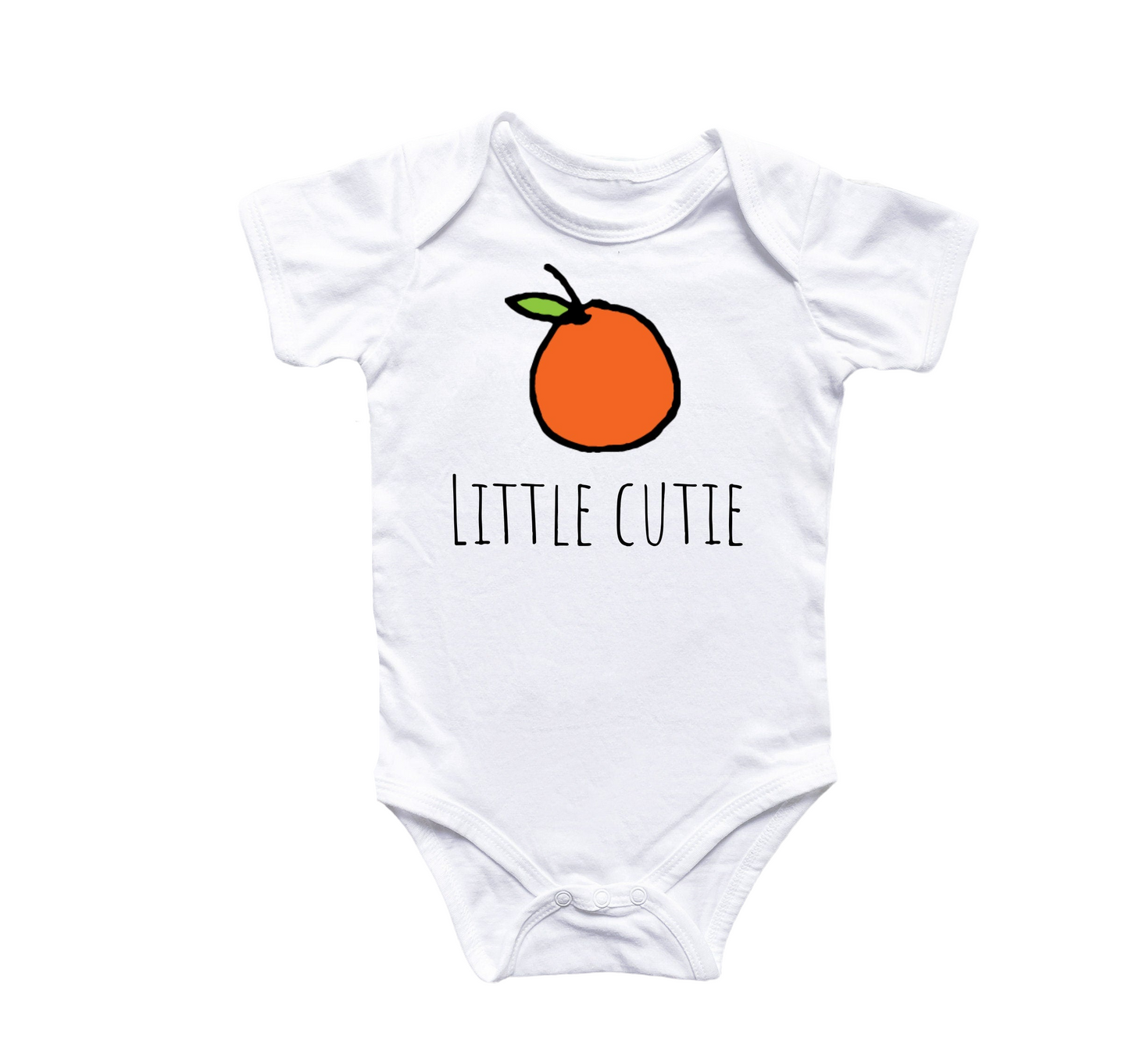 Orange Fruit Vegan - Baby Boy Girl Clothes Infant Bodysuit Funny Cute