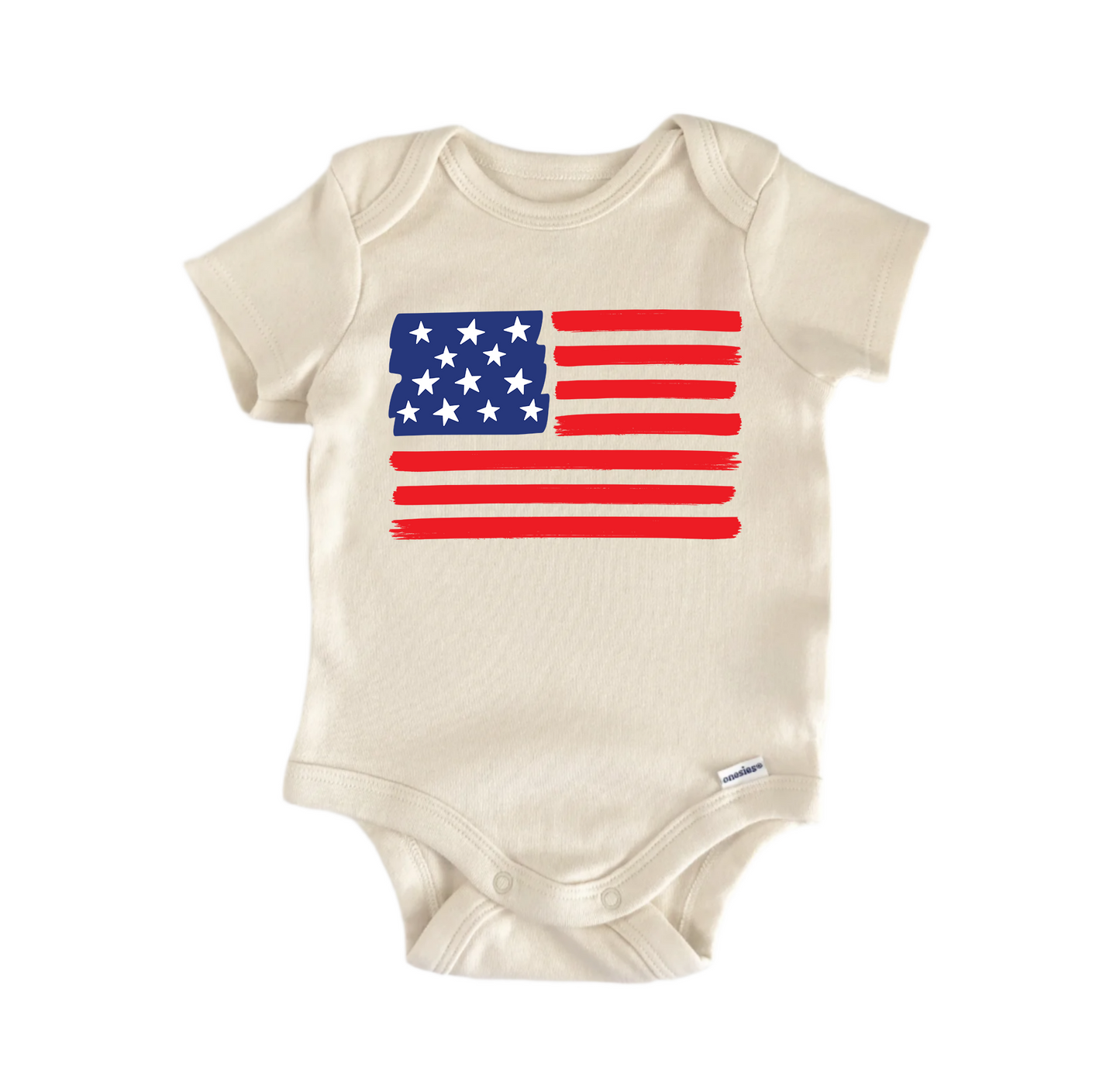 America Flag Patriotic July 4th Patriotic -  Baby Boy Girl Clothes