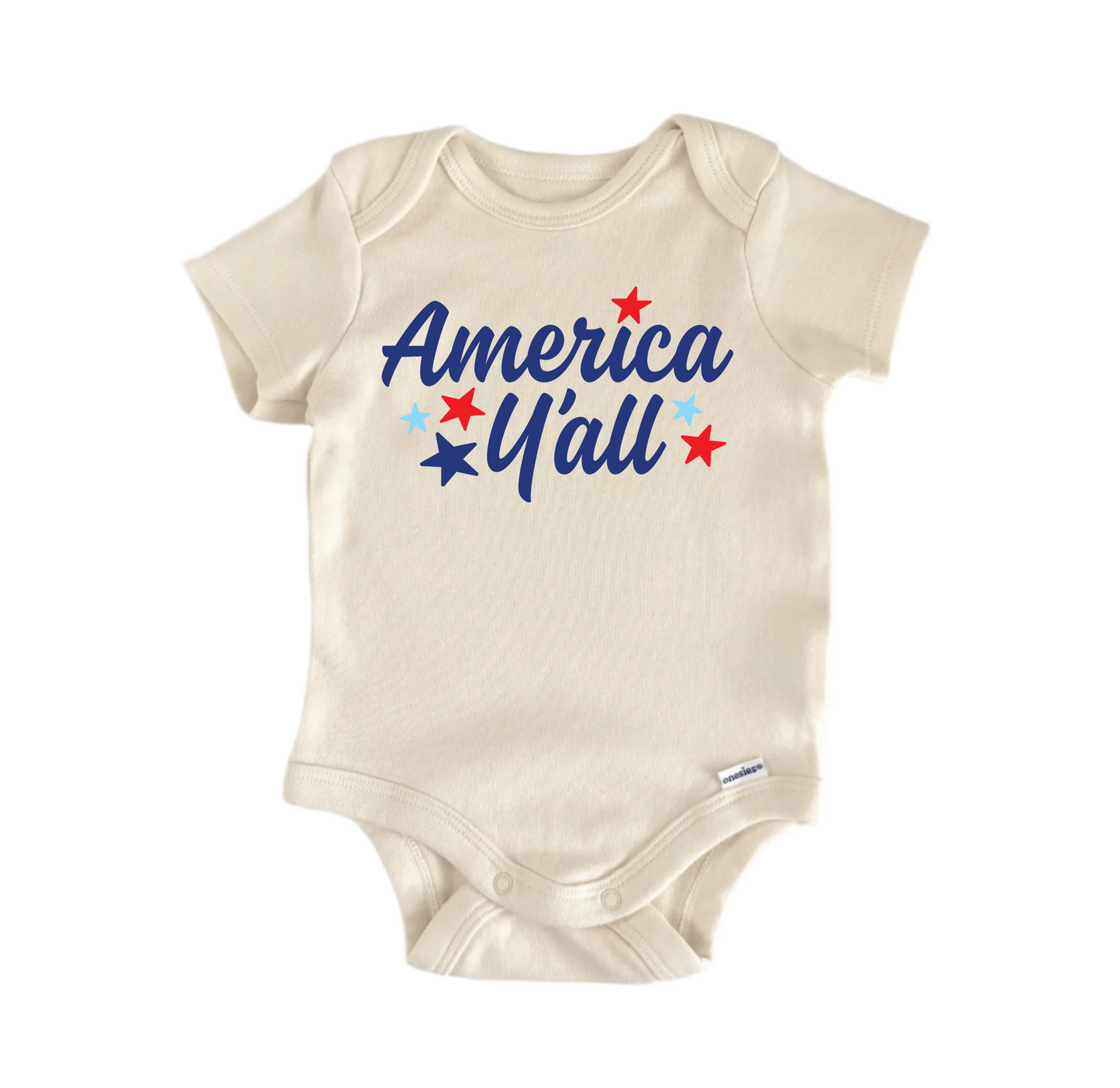 America U All July 4th Patriotic -  Baby Boy Girl Clothes  Bodysuit