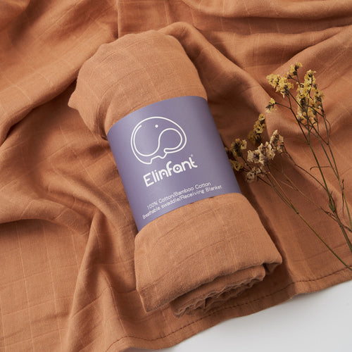 Elinfant Popular Digital Print Bamboo Cotton Muslin Swaddle Blankets