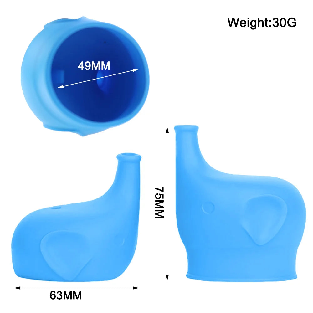 1Pc 30G Elephant-Shaped Soft Silicone Cup Mouth Cover For Children