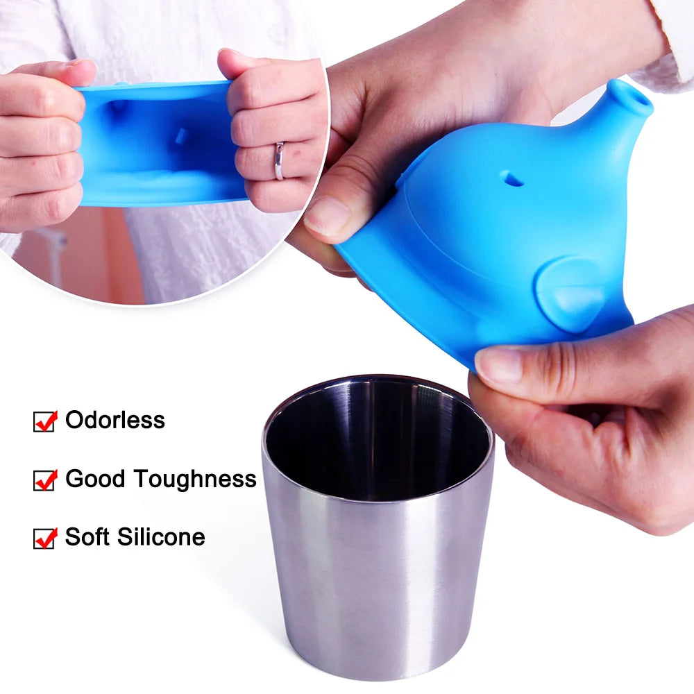 1Pc 30G Elephant-Shaped Soft Silicone Cup Mouth Cover For Children