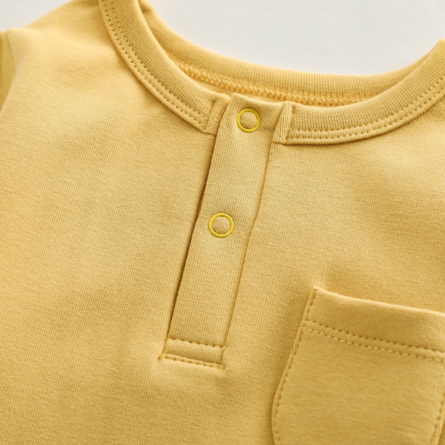 Baby Solid Color Long Sleeve Home Clothes Comfy Triangle Onesies